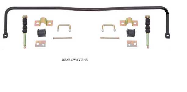 Sway Bar: Rear 1967-69 Kit (3/4")